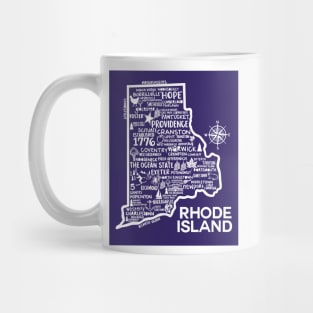 Rhode Island Map Mug